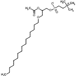 CAS#: 87233-23-6, 2-Acetoxy-3-(hexadecyloxy)propyl [2-(trimethylammonio)ethyl]phosphonate