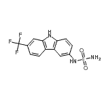 CAS#: 872604-37-0, N-[7-(Trifluoromethyl)-9H-carbazol-3-yl]sulfuric diamide
