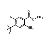 CAS 登录号：872624-52-7， 甲基2-氨基-5-碘-4-(三氟甲基)苯甲酸酯