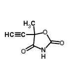 CAS#: 87295-90-7, 5-Ethynyl-5-methyl-1,3-oxazolidine-2,4-dione