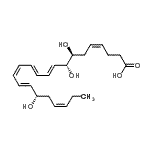 CAS 登录号：872993-05-0， (4Z,7S,8R,9E,11E,13Z,15E,17S,19Z)-7,8,17-三羟基-4,9,11,13,15,19-二十二碳六烯酸