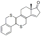 CAS 登录号：87303-94-4， 1,6-二硫杂苯并(3,4)雌甾-3,5(10),8,14-四烯-17-酮