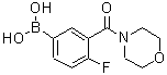 CAS 登录号：874219-29-1， [4-氟-3-(4-吗啉基羰基)苯基]硼酸