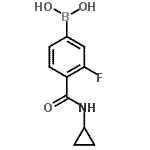 CAS#: 874289-20-0, [4-(Cyclopropylcarbamoyl)-3-fluorophenyl]boronic acid