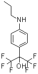 CAS 登录号：874479-45-5， 1,1,1,3,3,3-六氟-2-[4-(丙基氨基)苯基]-2-丙醇