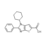CAS#: 874571-86-5, 1-Cyclohexyl-2-phenyl-1H-thieno[2,3-d]imidazole-5-carboxylic acid