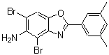 CAS#: 874591-75-0, 4,6-Dibromo-2-(3,5-dimethylphenyl)-1,3-benzoxazol-5-amine