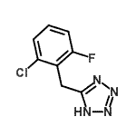 CAS#: 874607-03-1, 5-(2-Chloro-6-fluorobenzyl)-1H-tetrazole