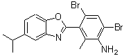 CAS#: 875000-06-9, 4,6-Dibromo-3-(5-isopropyl-1,3-benzoxazol-2-yl)-2-methylaniline