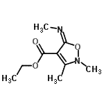 CAS#: 87529-27-9, Ethyl (5E)-2,3-dimethyl-5-(methylimino)-2,5-dihydro-1,2-oxazole-4-carboxylate