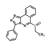 CAS 登录号：87540-66-7， 6-(乙基亚磺酰)-3-苯基[1,2,4]三唑并[3,4-a]酞嗪