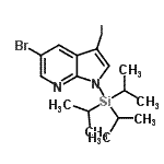 CAS#: 875639-49-9, 5-Bromo-3-iodo-1-(triisopropylsilyl)-1H-pyrrolo[2,3-b]pyridine