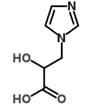 CAS#: 876-19-7, 2-Hydroxy-3-(1H-imidazol-1-yl)propanoic acid