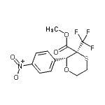CAS#: 876156-58-0, Methyl (2R,3S)-2-(4-nitrophenyl)-3-(trifluoromethyl)-1,4-oxathiane-3-carboxylate