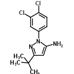 CAS#: 876299-38-6, 1-(3,4-Dichlorophenyl)-3-(2-methyl-2-propanyl)-1H-pyrazol-5-amine