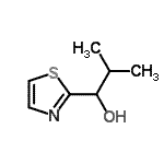 CAS#: 87636-30-4, 2-Methyl-1-(1,3-thiazol-2-yl)-1-propanol