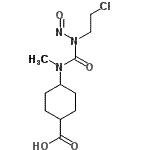 CAS#: 87640-31-1, 4-{[(2-Chloroethyl)(nitroso)carbamoyl](methyl)amino}cyclohexanecarboxylic acid
