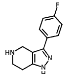CAS 登录号：87642-31-7， 3-(4-氟苯基)-4,5,6,7-四氢-1H-吡唑并[4,3-c]吡啶