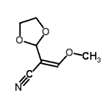 CAS 登录号：87647-16-3， (2Z)-2-(1,3-二氧戊环-2-基)-3-甲氧基丙烯腈