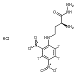 CAS#: 87668-72-2, (2S)-2-Amino-4-{[2,4-dinitro(<sup>3</sup>H<sub>3</sub>)phenyl]amino}butanehydrazide hydrochloride (1:1)
