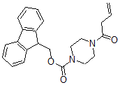 CAS 登录号：876728-43-7， 4-(1-氧代-3-丁烯-1-基)-1-哌嗪羧酸 9H-芴-9-基甲基酯