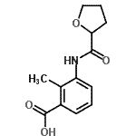 CAS 登录号：876890-63-0， 2-甲基-3-[(四氢-2-呋喃基羰基)氨基]苯甲酸