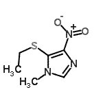 CAS 登录号：87695-77-0， 5-(乙硫基)-1-甲基-4-硝基-1H-咪唑