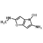 CAS 登录号：877396-13-9， 5-氨基-2-(甲基氨基)-4H-呋喃并[3,2-b]吡咯-4-醇