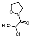 CAS 登录号：87757-22-0， 2-氯-1-(1,2-恶唑烷-2-基)-1-丙酮