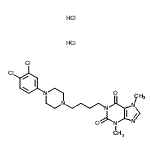 CAS#: 87798-91-2, 1-{4-[4-(3,4-Dichlorophenyl)-1-piperazinyl]butyl}-3,7-dimethyl-3,7-dihydro-1H-purine-2,6-dione dihydrochloride