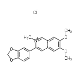 CAS 登录号：87922-33-6， 3-(1,3-苯并二氧戊环-5-基)-6,7-二甲氧基-2-甲基异喹啉鎓氯化物