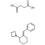 CAS#: 87936-82-1, Succinic acid - 1-[(2E)-2-benzylidenecyclohexyl]azetidine (1:1)