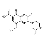 CAS#: 87939-12-6, 1-Ethyl-6-fluoro-4-oxo-7-(3-oxo-1-piperazinyl)-1,4-dihydro-1,8-naphthyridine-3-carboxylic acid