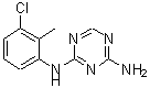 CAS 登录号：879624-53-0， N-(3-氯-2-甲基苯基)-1,3,5-三嗪-2,4-二胺