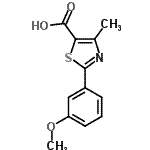 CAS 登录号：879636-95-0， 2-(3-甲氧基苯基)-4-甲基-1,3-噻唑-5-羧酸