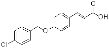 CAS 登录号：879642-82-7， (2E)-3-{4-[(4-氯苄基)氧基]苯基}丙烯酸