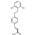 CAS#: 879642-88-3, (2E)-3-{4-[(2,6-Dichlorobenzyl)oxy]phenyl}acrylic acid