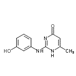 CAS#: 879856-94-7, 2-[(3-Hydroxyphenyl)amino]-6-methyl-4(1H)-pyrimidinone