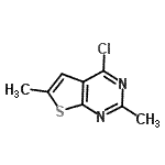 CAS#: 879873-61-7, 4-chloro-2,6-dimethyl-thieno[2,3-d]pyrimidine