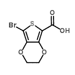 CAS#: 879896-63-6, 7-Bromo-2,3-dihydrothieno[3,4-b][1,4]dioxine-5-carboxylic acid