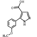 CAS#: 879996-71-1, 5-(3-Methoxyphenyl)-1H-pyrazole-4-carboxylic acid