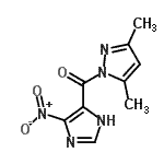 CAS#: 88017-05-4, (3,5-Dimethyl-1H-pyrazol-1-yl)(5-nitro-1H-imidazol-4-yl)methanone