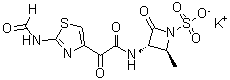 CAS 登录号：88023-65-8， (2S-反式)-3-[[[2-(甲酰氨基)噻唑-4-基]氧代乙酰基]氨基]-2-甲基-4-氧代吖丁啶-1-磺酸钾