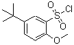 CAS 登录号：88041-83-2， 2-甲氧基-5-(2-甲基-2-丙基)苯磺酰氯