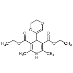 CAS#: 88045-98-1, Diethyl 4-(5,6-dihydro-1,4-dioxin-2-yl)-2,6-dimethyl-1,4-dihydro-3,5-pyridinedicarboxylate