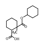 CAS#: 88076-29-3, 2-[(Cyclohexyloxy)carbonyl]-2-methylcyclohexanecarboxylic acid