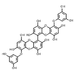 CAS#: 88095-81-2, 6,6'-Bis(3,5-dihydroxyphenoxy)-1,1'-bioxanthrene-2,2',4,4',7,7',9,9'-octol