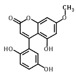 CAS#: 88153-50-8, 4-(2,5-Dihydroxyphenyl)-5-hydroxy-7-methoxy-2H-chromen-2-one