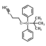 CAS 登录号：88158-68-3， (3-丁炔-1-基氧基)(2-甲基-2-丙基)二苯基硅烷