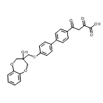 CAS#: 88197-30-2, 4-(4'-{[(3-Hydroxy-3,4-dihydro-2H-1,5-benzodioxepin-3-yl)methyl]sulfanyl}-4-biphenylyl)-2,4-dioxobutanoic acid